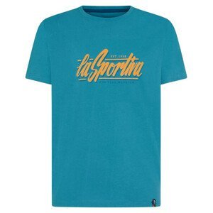 Pánské triko La Sportiva Retro T-Shirt M Velikost: M / Barva: světle modrá