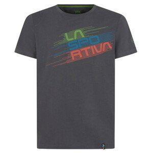 Pánské triko La Sportiva Stripe Evo T-Shirt M Velikost: M / Barva: šedá/zelená