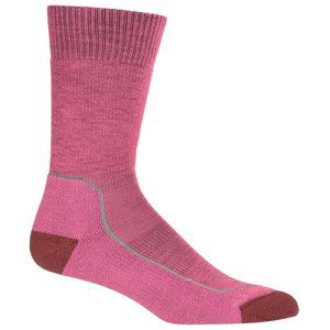 Dámské ponožky Icebreaker Women Hike+ Medium Crew Velikost ponožek: 35-37 / Barva: růžová