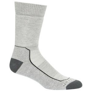Pánské ponožky Icebreaker Men Hike+ Medium Crew Velikost ponožek: 44,5 - 46,5 / Barva: šedá