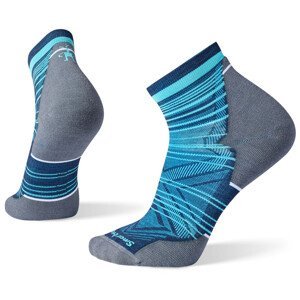 Ponožky Smartwool Run Targeted Cushion Pattern Ankle Socks Velikost ponožek: 38-41 / Barva: modrá