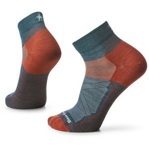 Ponožky Smartwool Cycle Zero Cushion Ankle Socks Velikost ponožek: 38-41 / Barva: modrá/oranžová
