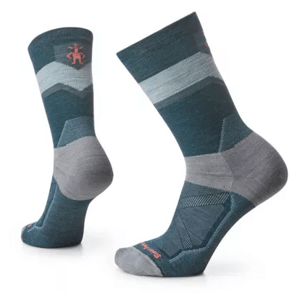 Ponožky Smartwool Cycle Zero Cushion Crew Socks Velikost ponožek: 38-41 / Barva: modrá/oranžová
