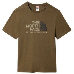 Pánské triko The North Face S/S Rust 2 Tee Velikost: L / Barva: zelená/hnědá