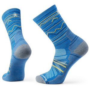 Ponožky Smartwool Hike Light Cushion Mountain Range Pattern Crew Socks Velikost ponožek: 42-45 / Barva: modrá/světle modrá