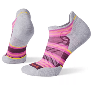 Dámské ponožky Smartwool Run Targeted Cush Stripe Low Ank Socks Velikost ponožek: 34-37 / Barva: fialová