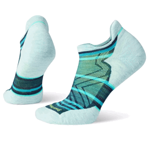 Dámské ponožky Smartwool Run Targeted Cush Stripe Low Ank Socks Velikost ponožek: 34-37 / Barva: modrá/bíla