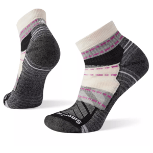 Dámské ponožky Smartwool Hike Light Cushion Margarita Ankle Socks Velikost ponožek: 34-37 / Barva: šedá/bílá