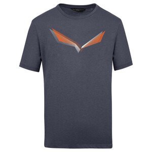 Pánské tričko Salewa Lines Graphic Dry M T-Shirt. Velikost: L / Barva: modrá/oranžová