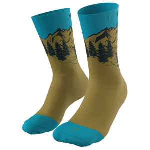 Ponožky Dynafit Stay Fast Sk Velikost ponožek: 35-38 / Barva: zelená/modrá