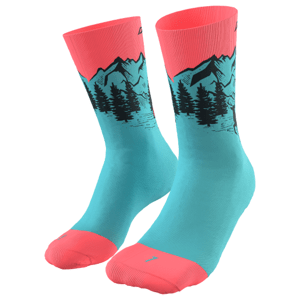 Ponožky Dynafit Stay Fast Sk Velikost ponožek: 35-38 / Barva: modrá/růžová