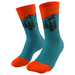 Ponožky Dynafit Stay Fast Sk Velikost ponožek: 35-38 / Barva: modrá/oranžová