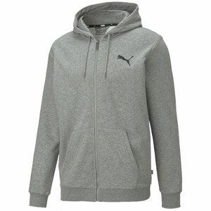 Pánská mikina Puma ESS Small Logo FZ Hoodie TR Velikost: M / Barva: šedá