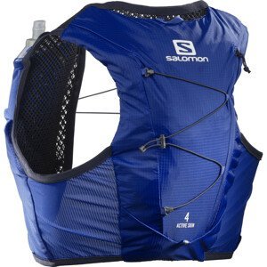 Běžecká vesta Salomon Active Skin 4 With Flasks Velikost zad batohu: L / Barva: modrá
