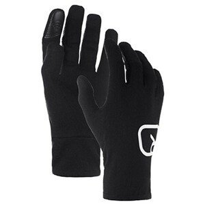 Dámské rukavice Ortovox W's 185 Rock'n'Wool Glove Liner Velikost rukavic: M / Barva: černá
