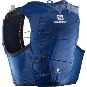 Běžecká vesta Salomon Active Skin 8 With Flasks Velikost zad batohu: L / Barva: modrá
