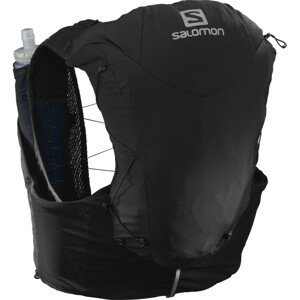 Běžecká vesta Salomon Adv Skin 12 With Flasks Velikost zad batohu: L/XL / Barva: černá