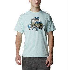 Pánské triko Columbia Men'S Sun Trek Short Sleeve Graphic Tee Velikost: L / Barva: modrá