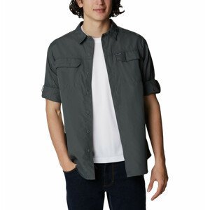 Pánská košile Columbia Silver Ridge EU 2.0 Long Sleeve Shirt Velikost: L / Barva: šedá