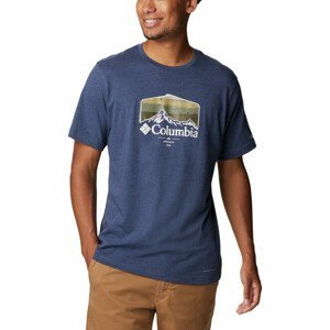 Pánské triko Columbia Thistletown Hills Graphic Short Sleeve Velikost: XL / Barva: modrá