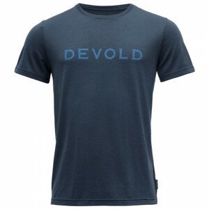 Pánské triko Devold Logo Man Tee Velikost: XL / Barva: modrá