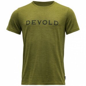 Pánské triko Devold Logo Man Tee Velikost: XL / Barva: zelená
