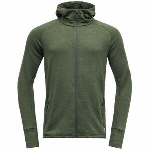 Pánská mikina Devold Nibba Man Jacket W/Hood Velikost: XL / Barva: zelená