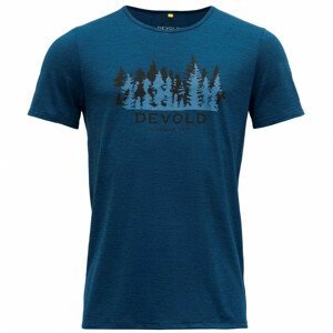 Pánské triko Devold Ørnakken Forest Man Tee Velikost: L / Barva: modrá