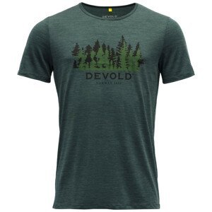 Pánské triko Devold Ørnakken Forest Man Tee Velikost: XXL / Barva: zelená