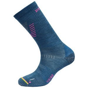 Dámské ponožky Devold Hiking Light Woman Sock Velikost ponožek: 35-37 / Barva: modrá