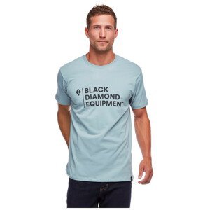 Pánské tričko Black Diamond M STACKED LOGO TEE Velikost: M / Barva: modrá