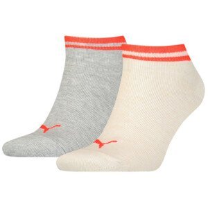 Ponožky Puma Heritage Sneaker 2P Velikost ponožek: 39-42 / Barva: šedá