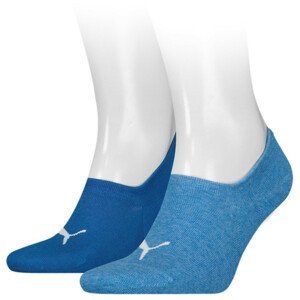 Ponožky Puma Footie 2P High Cut Velikost ponožek: 39-42 / Barva: modrá