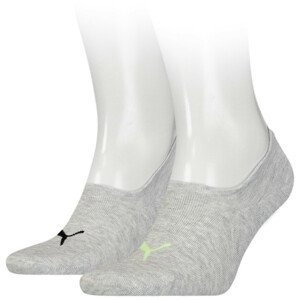 Ponožky Puma Footie 2P High Cut Velikost ponožek: 39-42 / Barva: šedá