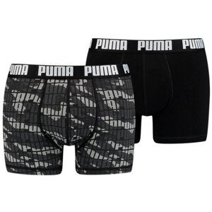 Pánské boxerky Puma Camo Boxer 2P Velikost: L / Barva: šedá