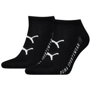Ponožky Puma Cat Logo Sneaker 2P Velikost ponožek: 43-46 / Barva: černá
