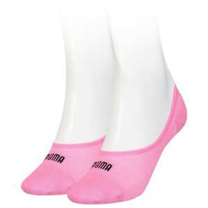 Dámské ponožky Puma Mesh Footie 2P Velikost ponožek: 39-42 / Barva: růžová