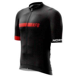 Pánské cyklistické triko Northfinder Gerardo Velikost: M / Barva: černá/červená