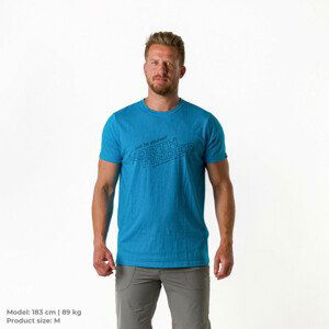 Pánské triko Northfinder Guido Velikost: L / Barva: modrá