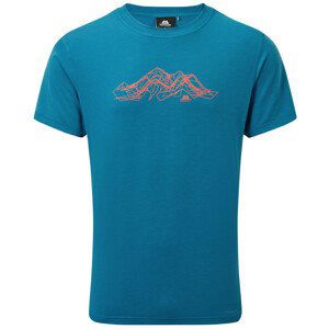 Pánské triko Mountain Equipment Groundup Mountain Tee Alto Blue Velikost: L / Barva: modrá