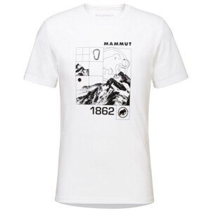 Pánské tričko Mammut Core T-Shirt Men Tiles Velikost: XL / Barva: bílá