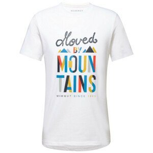 Pánské tričko Mammut Massone T-Shirt Men Slogan Velikost: M / Barva: bílá