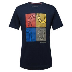 Pánské tričko Mammut Sloper T-Shirt Men Carabiners Velikost: M / Barva: modrá