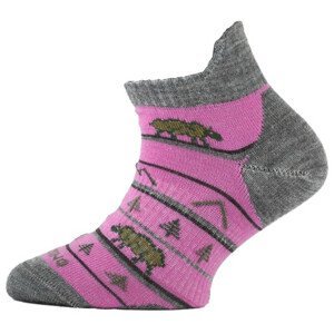 Dětské ponožky Lasting TJM Velikost ponožek: 34-37 / Barva: růžová