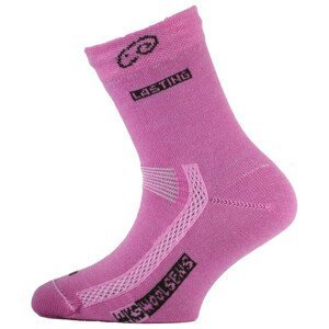 Dětské ponožky Lasting TJS Velikost ponožek: 34-37 / Barva: růžová