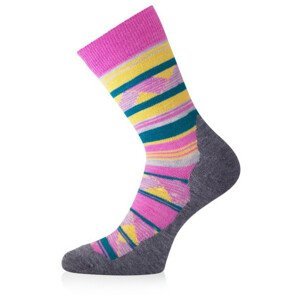 Ponožky Lasting WLI Velikost ponožek: 38-41 / Barva: růžová