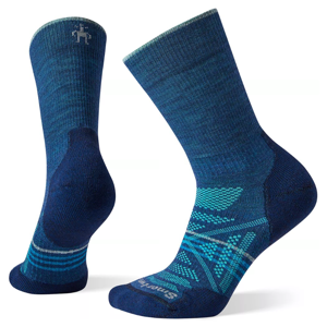 Ponožky Smartwool W PhD Outdoor Light Crew Velikost ponožek: 34-37 / Barva: modrá