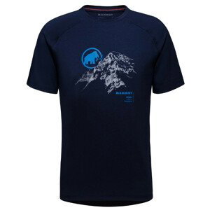 Pánské triko Mammut Mountain T-Shirt Men Moench Velikost: L / Barva: modrá