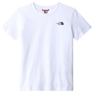 Dětské triko The North Face Teens S/S Simple Dome Tee Velikost: XL / Barva: bílá