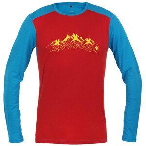 Pánské triko Direct Alpine FURRY LONG Velikost: XXL / Barva: červená/modrá